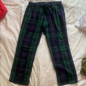 Old Navy Green and Blue Plaid Pajama Pants